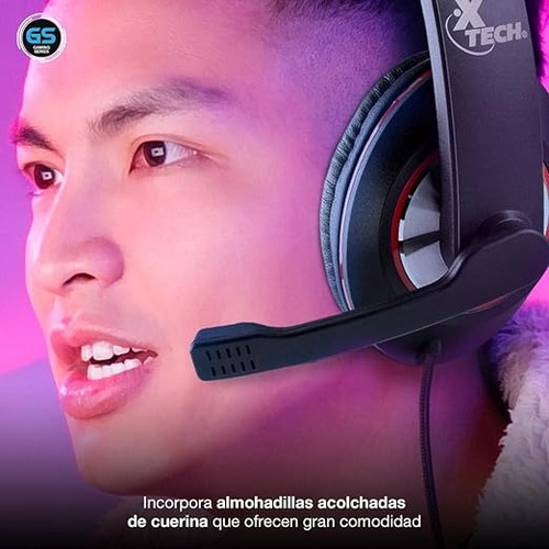 Auricular Gamer Xtech Kalamos Cable Usb Pc Notebook