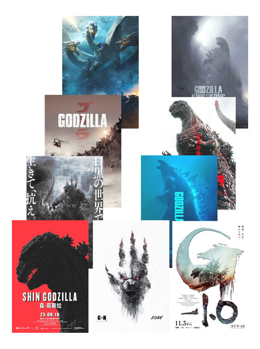 Godzilla (monsterverse- Shin -minus One) Set De Afiches
