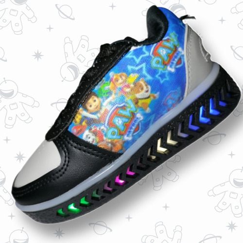 Tenis Zapatos Zapatilla Personajes Luces Para Niño Talla 22