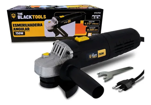 Esmerilhadeira Angular Profissional 4.1/2 Pol. 750w Cor Preto Frequência 60hz 127v