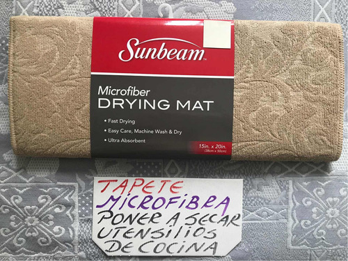 Tapete=ultra Absorbente Acolchado Marca: Sunbeam= 50 X 38 Cm