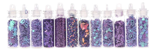 (603 #mold) Botella/juego De Lentejuelas Para Manicura, Deco