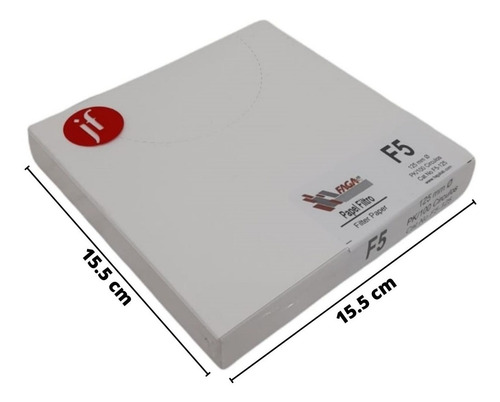 Papel Filtro Cualitativo C/100 Fagalab F5-125