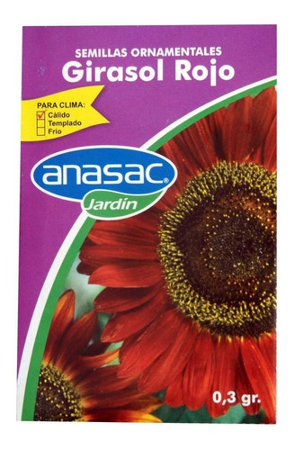 Semilla Girasol Rojo 0,3 Gramos Anasac