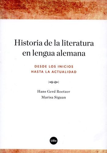 Libro Historia De La Literatura En Lengua Alemana. Desde Lo