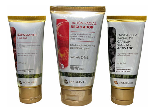 Limpieza Facial Set Jabón Regulador, Exfoliante , Mascarilla