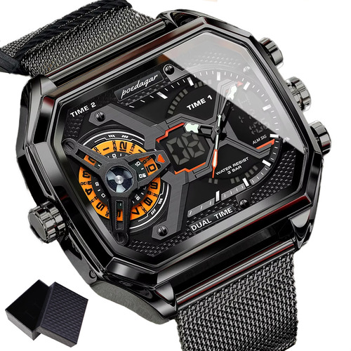 Reloj Electrónico Led Rectangular Con Fecha Y Semana Para Ho