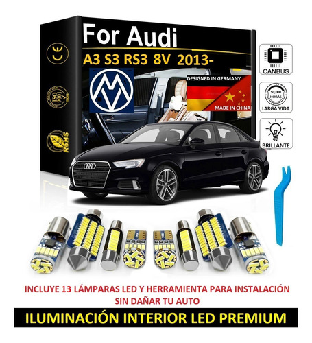 Kit Iluminación Interior Premium Led Audi A3 S3 Rs3 8v 13-20