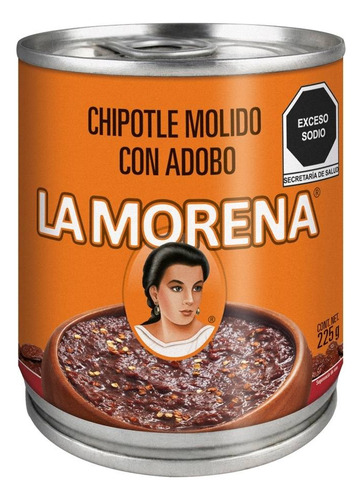 9 Pzas Chile Chipotle La Morena Molido Con Adobo 225 G