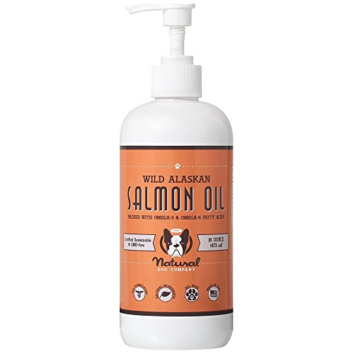 Natural Dog Company Wild Alaskan Salmon Oil For Dogs V7xkw