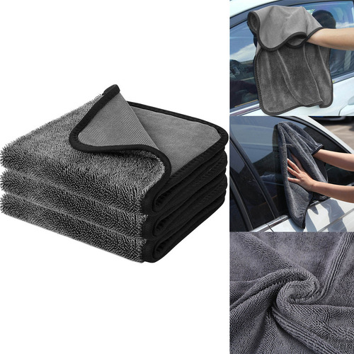 Toalla De Terciopelo Para Limpieza De Coches, 3 Unidades, Pa