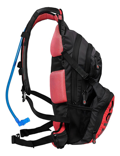 Mochila Zefal Hidratacion P/ Ciclismo Montaña Negro/rojo Color Negro Diseño de la tela Poliéster