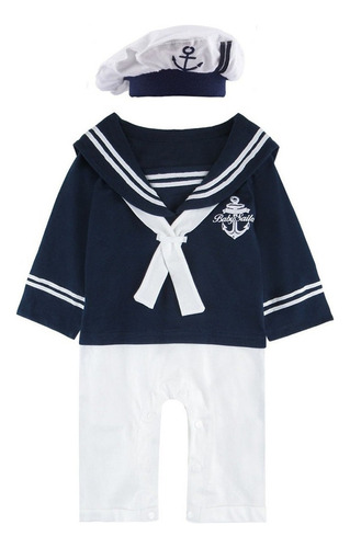 D Ropa Bebé Niños Marinero Armada Estilo Conjunto De Atuendo