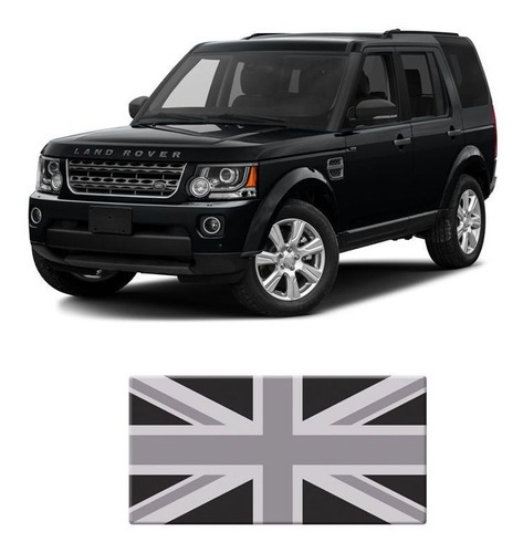 Adesivo Emblema Bandeira Inglaterra Land Rover Cinza