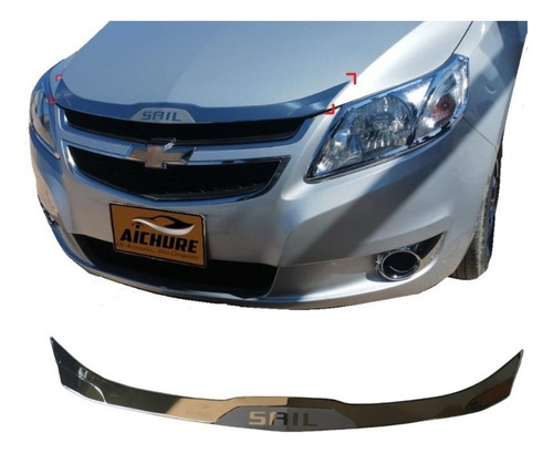 Accesorio Cromado Delantero De Chevrolet Sail 2013 - 2019