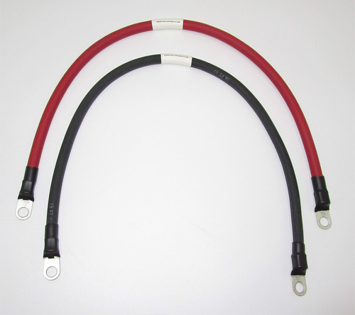 Alibre 1 0 Awg Rojo + Negro Juego Cable Terminal Bateria Rv