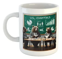 Comprar Taza Ceramica Osos Reunion Marketing Pizarras Graficos M1