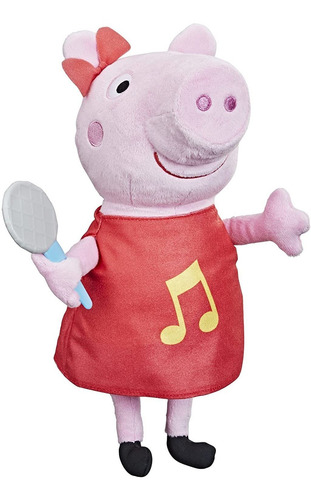 Imagen 3 de 5 de Peppa Pig - Peluche Musical - 30 Cm Alto - Hasbro -
