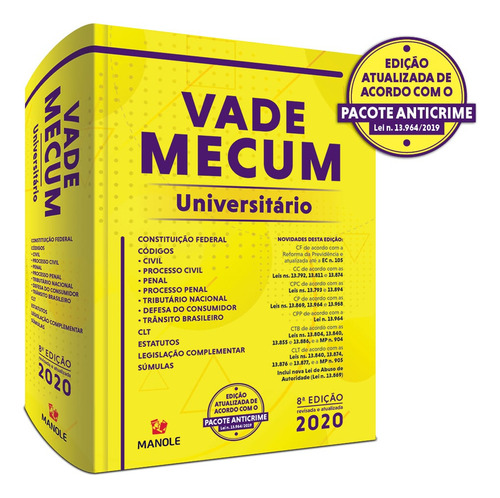 Livro Vade Mecum Universitário, 8ª Ed 2020