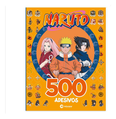 Livro 500 Adesivos Naruto