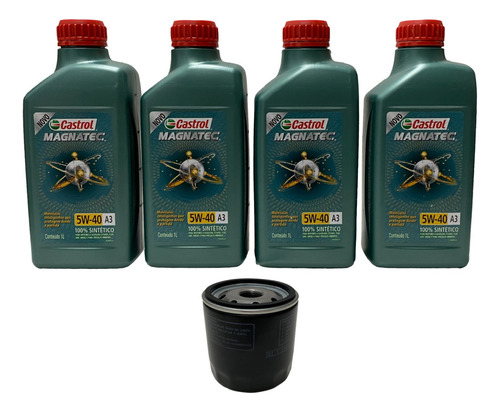 Troca Oleo  Polo Hatch 1.6 Castrol 5w40 50200 100% Sintetico