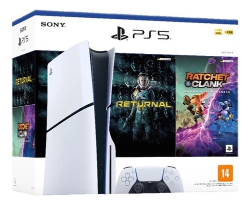 Console Playstation 5 Slim Disk (standard) Bundle Returnal + Ratchet & Clank Adicionar Aos Favoritos 