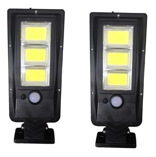 Pack X2 Foco Exterior Iluminacion Solar Foco Led 120w