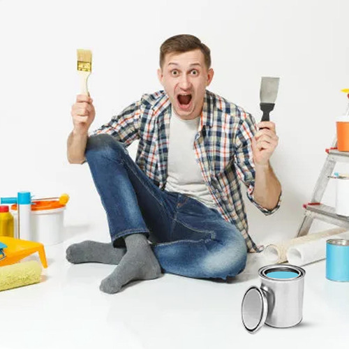 Latas De Pintura Sin Forro 0.5l Vacías De Metal