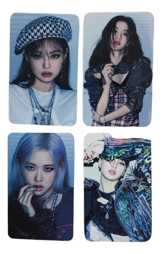 Set Photo Card × 4 U. Blackpink. Jennie, Lisa, Jisoo, Rose