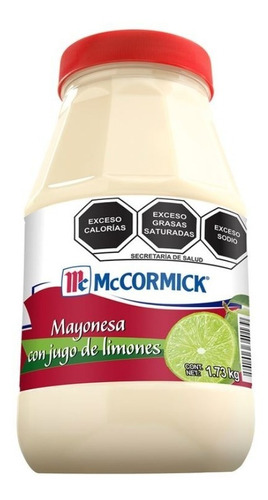 Mayonesa Mccormick Con Jugo De Limón 1.73 Kg Oferta!