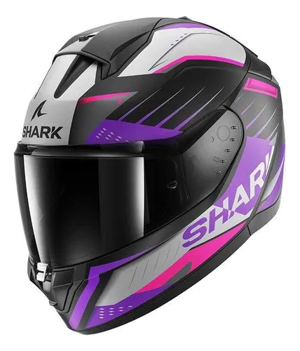 Casco Integral De Moto Shark Ridill 2 Bersek Negro/ Morado