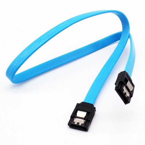 Cable Sata A Sata Azul 3 / Con Traba Largo Del Cable 40cm