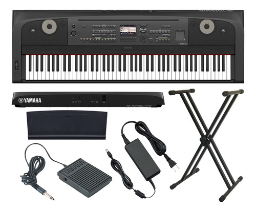 Kit Piano Digital Yamaha Dgx-670 Bluetooth Usb 88 Teclas Nfe