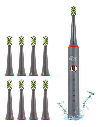 Cepillo Dental Eléctrico Recargable 5 Modos + Repuestos