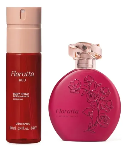 Combo Floratta Flores Secretas 75ml + Red Body Spray 200ml