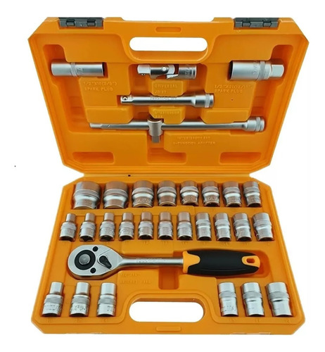 Juego Caja Set Dados Con Chicharra 1/2 32 Piezas Toolmak