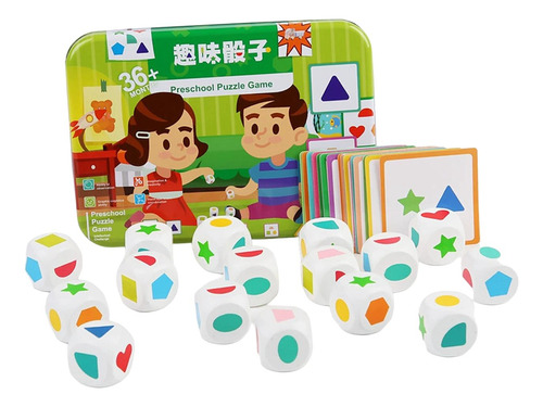 Juego De Dados Para Educación, Juguete De Combinación De