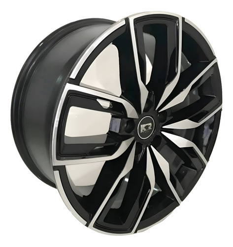 01 Roda Chevrolet Tracker Aro 17 5x105 (1 Unid)+bico K67 Cor Preto Com Diamantado
