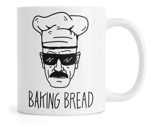 Taza Personalizada Breaking Bad Baking Bread Chef Parodia