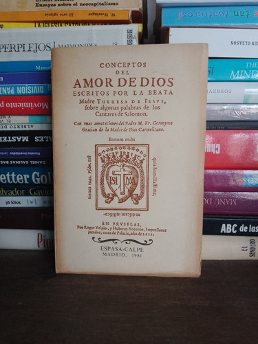 Conceptos Del Amor De Dios .escritos Por La Beata Madre Tere (Reacondicionado)