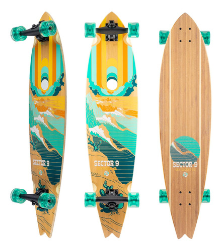 Sector 9 Longboard Completo Offshore Baja Bamboo Swallow Tai