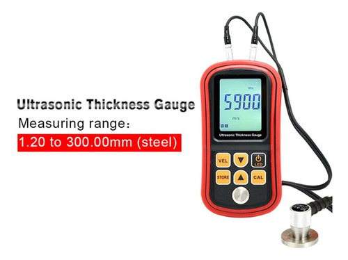 Digital Medidor De Espesor Ultrasónico Rango Gm100+