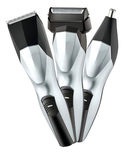 Rasuradora De Cabello Maquinilla De Afeitar Recargable 3in1 Color Gris