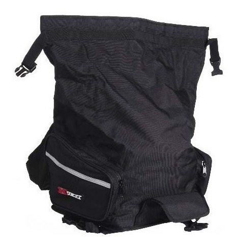 Alforge Traseiro Mala Bagageiro Moto Com Capa Impermeável