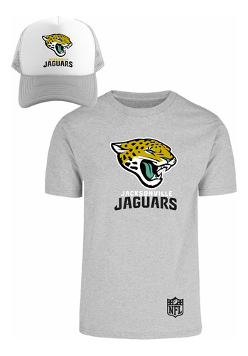 Kit Playera + Gorra Sublimada Mod Jacksonville Jaguars Nfl
