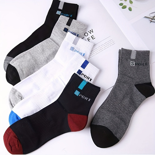 Ba 10 Pares Calcetas Hombre Deportivas Tobilleras Delgadas