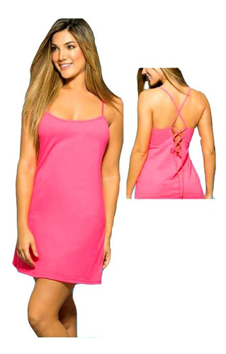 Batola Pijama Mujer Fucsia Espalda Anudar L Envío Gratis!