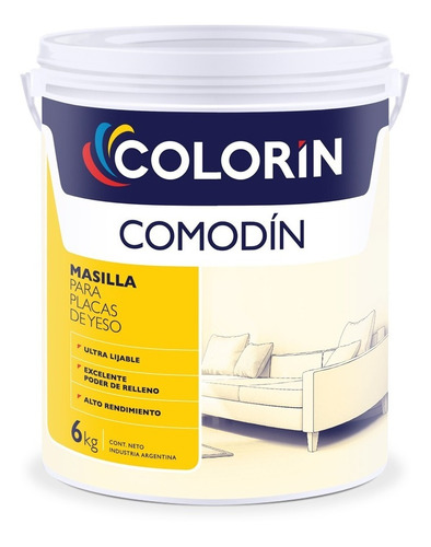 Masilla Para Placas De Yeso Colorin Comodin 32 Kg