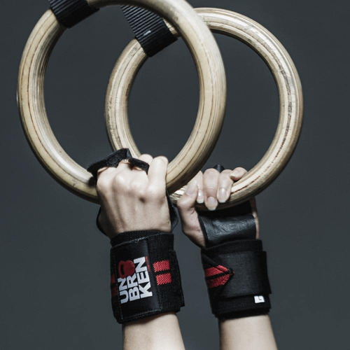 Guantes De Levantamiento Unbroken Modelo Profesional Con Cor Negro Diseño De La Tela Talle