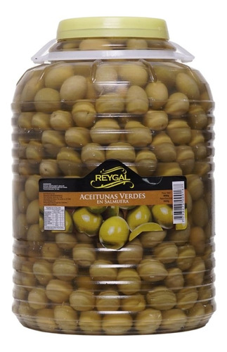 Aceitunas Verdes Con Carozo Reygal N°0 Premium Grandes 5 Kg